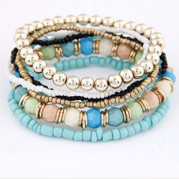 Mint Layering Bracelets - Picture 2 of 3